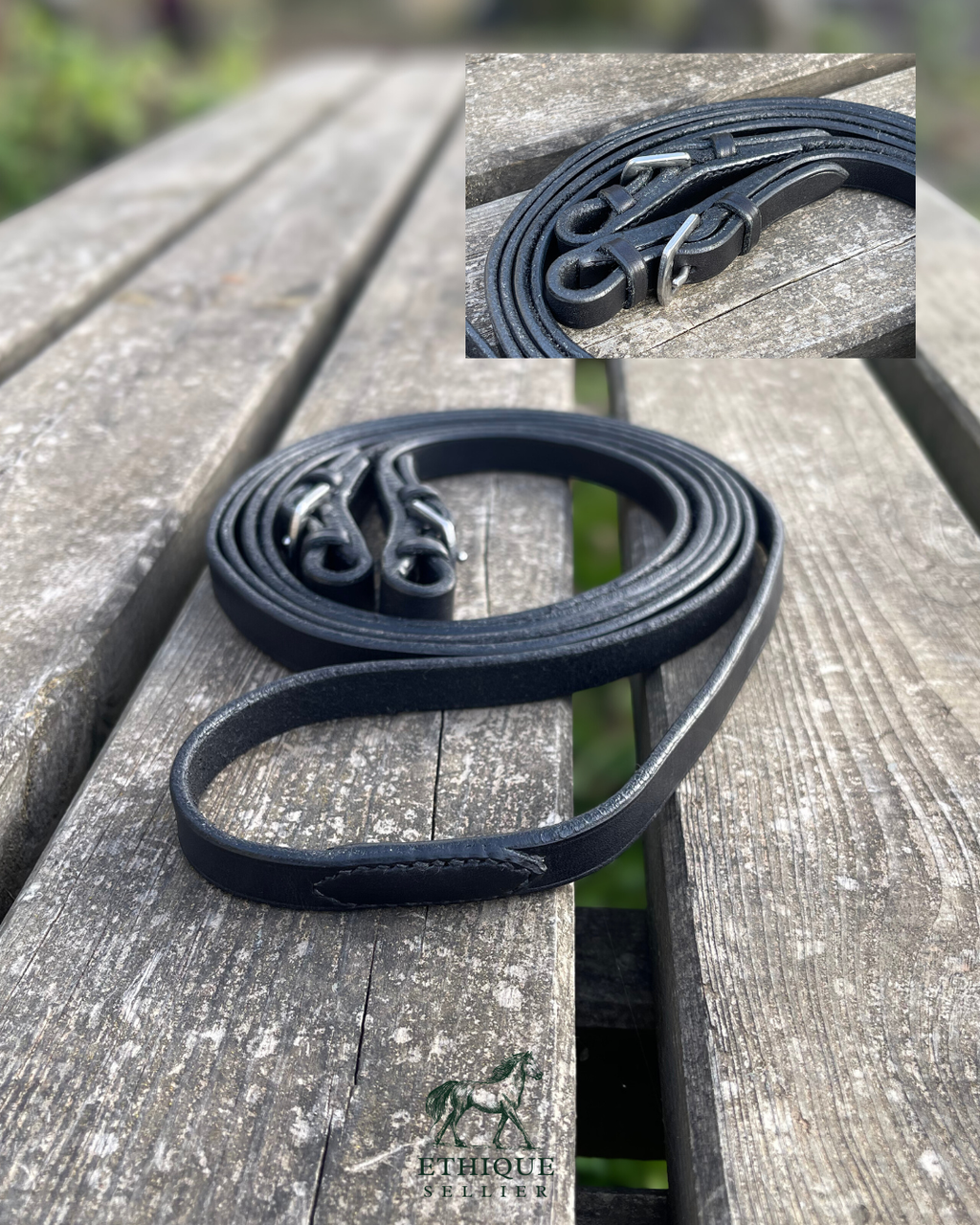 Paire de rênes classique à boucle